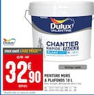 Peinture murs & plafonds 10 l - Dulux Valentine - Brico Cash à Agen Peinture murs & plafonds 10 l - Dulux Valentine en promo chez Brico Cash Agen à 32,90 €