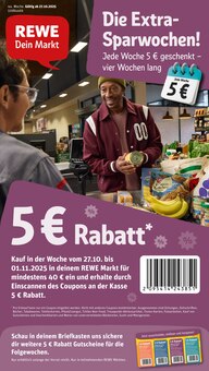 REWE Prospekt Dein Markt mit 34 Seiten