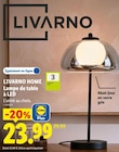 Lampe de table à led - LIVARNO HOME en promo chez Lidl Lampe de table à led - LIVARNO HOME dans le catalogue Lidl