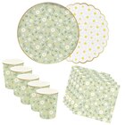 Lot de 8 assiettes décor floral - MESA BELLA en promo chez Carrefour Charenton-le-Pont à 4,29 €