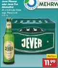 Pilsener oder Jever Fun Alkoholfrei im Netto Marken-Discount Prospekt Pilsener oder Jever Fun Alkoholfrei von Jever im aktuellen Netto Marken-Discount Prospekt für 11,99 €