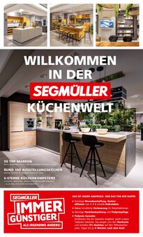 Segmüller Prospekt Nürnberg "Willkommen in der SEGMÜLLER Küchenwelt" mit 4 Seiten
