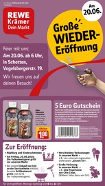 Aktueller REWE Supermarkt Prospekt in Schotten und Umgebung, "Dein Markt" mit 30 Seiten, 16.06.2025 - 21.06.2025