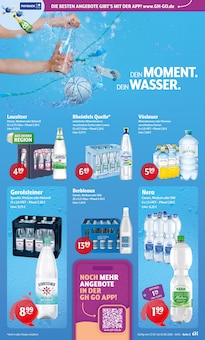 Wasser im Getränke Hoffmann Prospekt "Aktuelle Angebote" mit 9 Seiten (Cottbus)