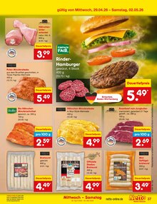 Rindfleisch im Netto Marken-Discount Prospekt "Aktuelle Angebote" mit 63 Seiten (Augsburg)
