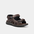 Sandales avec scratchs marron homme à 32,19 € dans le catalogue La Halle