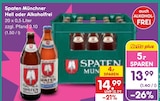 Münchner Hell Angebote von Spaten bei Netto Marken-Discount Mühlhausen für 13,99 €