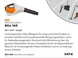 STIHL Bad Gandersheim - Akku-Blasgerät BGA 160 Angebot im Prospekt Akku-Blasgerät BGA 160 bei STIHL im Bad Gandersheim Prospekt für 349,00 €