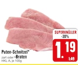 Puten-Schnitzel oder Braten im aktuellen Prospekt bei EDEKA in Marklkofen