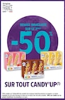 - 50% de remise immédiate sur le 2ème sur tout Candy'Up à Intermarché Express dans Saint-Jean-le-Vieux