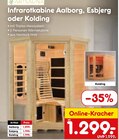 Infrarotkabine Aalborg von ARTSAUNA für 1.299,00 € bei Netto Marken-Discount im Angebot Infrarotkabine Aalborg von ARTSAUNA im aktuellen Netto Marken-Discount Prospekt