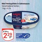 Heringsfilets in Sahnesauce im Angebot bei GLOBUS in Wiesbaden Heringsfilets in Sahnesauce Angebote von Merl bei GLOBUS Wiesbaden für 2,29 €