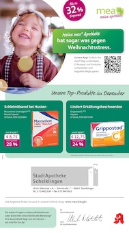 Aktueller mea - meine apotheke Prospekt (Schelklingen, 4 Seiten zum blättern mea - meine apotheke Prospekt Unsere Dezember-Angebote mit 4 Seiten