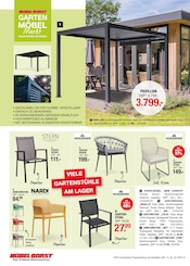 Pavillon im Möbel Borst Prospekt in Ulm Aktueller Möbel Borst Prospekt mit Pavillon, "GARTENMÖBELMarkt", Seite 18