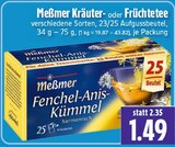 Fenchel-Anis-Kümmel im Angebot bei EDEKA in Gießen Fenchel-Anis-Kümmel Angebote von Meßmer bei EDEKA Gießen für 1,49 €
