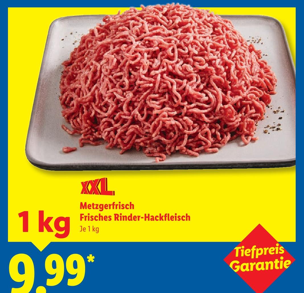 Metzgerfrisch Frisches Rinder-Hackfleisch
