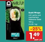 Aktuelle Feinkostlebensmittel Angebote bei Netto Marken-Discount in Duisburg Aktuelles Sushi Wraps Angebot bei Netto Marken-Discount in Duisburg ab 1,49 €