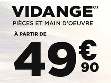 Feu Vert Harol - Vidange Promo Vidange dans le catalogue Feu Vert "Les essentiels de l'hiver" à Harol