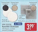 Kunstfell-Sitzkissen Rund Angebote von HOME CREATION bei ALDI Nord Laatzen für 3,99 €