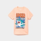 T-shirt à sequins manches courtes orange fluo garçon en promo chez La Halle T-shirt à sequins manches courtes orange fluo garçon dans le catalogue La Halle