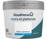 Peinture murs et plafonds blanc lumineux mat 10 L - GOODHOME en promo chez Castorama Clermont-Ferrand à 24,90 €
