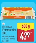 Emmentaler XXL im ALDI Nord Prospekt Emmentaler XXL von Hofburger im aktuellen ALDI Nord Prospekt für 4,99 €
