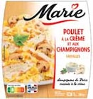 Poulet à la crème et aux champignons - Marie dans le catalogue Intermarché