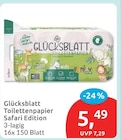 Toilettenpapier Safari Edition von Glücksblatt für 5,49 € bei budni im Angebot Toilettenpapier Safari Edition von Glücksblatt im aktuellen budni Prospekt