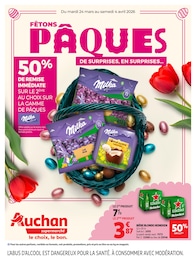Prospectus Auchan Supermarché à Gif-sur-Yvette, "FÊTONS PÂQUES", 12 pages, 24/03/2026 - 04/04/2026