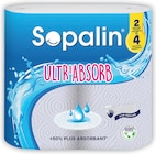 Essuie-tout ultr'absorb blanc x2 rouleaux = 4 - SOPALIN dans le catalogue Intermarché Hyper