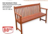 Holz-Gartenbank 3 Sitzer im Angebot bei GLOBUS in Bad Homburg Holz-Gartenbank 3 Sitzer Angebote bei GLOBUS Bad Homburg für 88,00 €