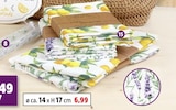 Tischtextilien „Provence“, 4er-Set Stoffservietten oder Tischläufer für 3,99 € bei Thomas Philipps im Angebot Tischtextilien „Provence“, 4er-Set Stoffservietten oder Tischläufer im aktuellen Thomas Philipps Prospekt