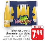 Genuss Limonaden auch Light bei EDEKA im Rielasingen-Worblingen Prospekt für 7,99 €