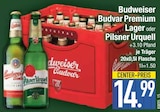 Premium Lager von Budweiser Budvar oder Pilsner Urquell im aktuellen EDEKA Prospekt für 14,99 €