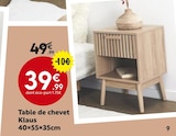 Table de chevet Klaus en promo chez Maxi Bazar Nogent-sur-Marne à 39,99 €