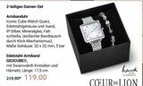 2-teiliges Damen-Set Armbanduhr Angebote von COEUR DE LION bei GLOBUS Hanau für 119,00 €