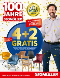 Möbel & Einrichtung Prospekt von Segmüller in Greding Aktueller Segmüller Möbel & Einrichtung Prospekt für Greding: 100 JAHRE SEGMÜLLER mit 6} Seiten, 04.01.2025 - 25.01.2025