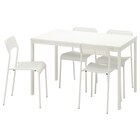 Tisch und 4 Stühle weiß/weiß im Angebot bei IKEA in Menden Tisch und 4 Stühle weiß/weiß Angebote von VANGSTA / ADDE bei IKEA Menden für 197,00 €