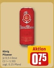 König Pilsener im Angebot bei REWE in Neustadt König Pilsener Angebote von König Pilsener bei REWE Neustadt für 0,75 €