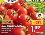 Mini Rispentomaten von HEIMAT für 1,49 € bei Netto Marken-Discount im Angebot Mini Rispentomaten von HEIMAT im aktuellen Netto Marken-Discount Prospekt