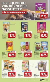 Katzenfutter im combi Prospekt "Markt - Angebote" mit 31 Seiten (Oldenburg)