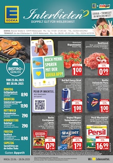 EDEKA Prospekt der Woche "Aktuelle Angebote" Seite 1, 23.06.2025 bis 28.06.2025 für Weilerswist Aktueller EDEKA Prospekt "Aktuelle Angebote" Seite 1 von 24 Seiten für Weilerswist