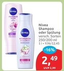 Shampoo im Angebot bei budni in Norderstedt Shampoo Angebote von Nivea bei budni Norderstedt für 2,49 €