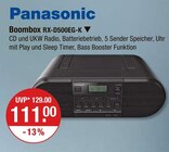Boombox RX-D500EG-K Angebote von Panasonic bei V-Markt Kempten für 111,00 €