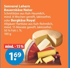 Bergkaese im V-Markt Prospekt Bauernkäse Natur von Sennerei Lehern im aktuellen V-Markt Prospekt für 1,69 €