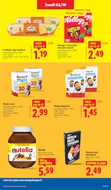 Nutella Angebote im Prospekt "Plus de 55 produits bio dans l'assiette, ça vaut le coup." von Lidl auf Seite 19