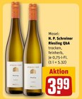 Riesling QbA trocken im Angebot bei REWE in Trier Riesling QbA trocken Angebote von H. P. Schreiner bei REWE Trier für 3,99 €