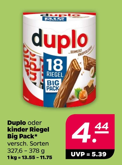 Duplo oder kinder Riegel Big Pack