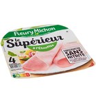Jambon Le Supérieur à l'Etouffée - FLEURY MICHON - Carrefour Jambon Le Supérieur à l'Etouffée - FLEURY MICHON à 2,35 € dans le catalogue Carrefour