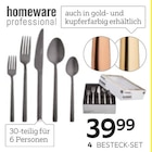 Professional Besteck-Set „Glam Chic Black“ Angebote von Homeware bei XXXLutz Möbelhäuser Tübingen für 39,99 €